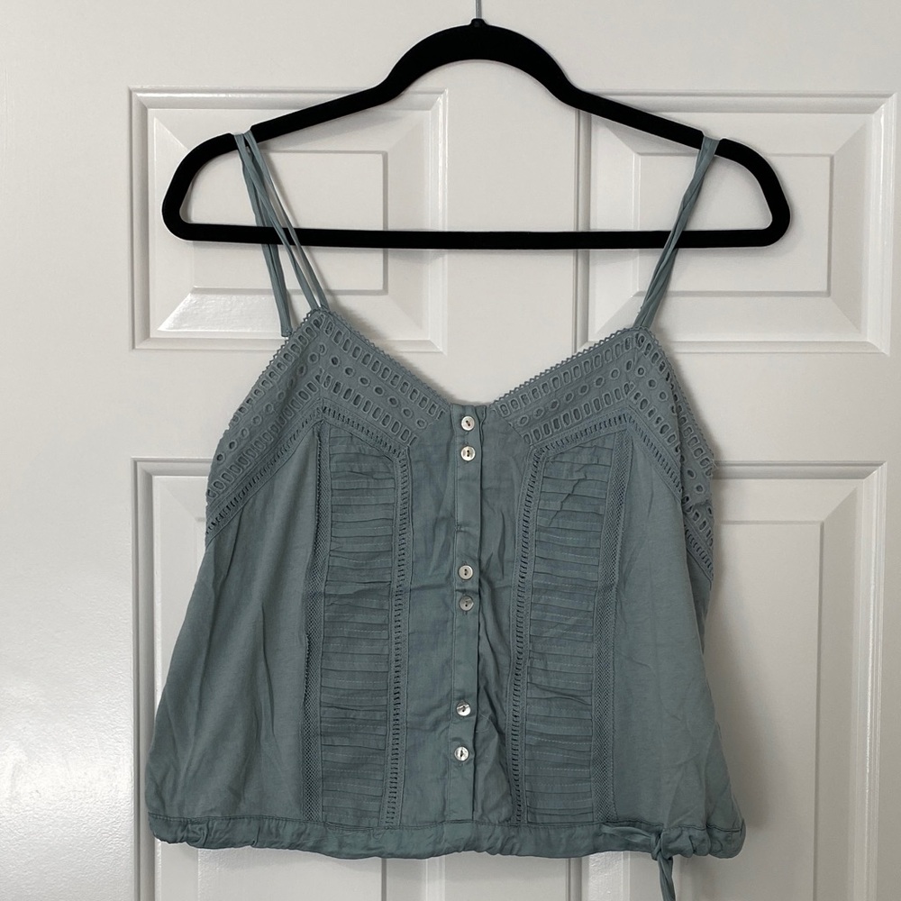 Women's Blue Sleeveless Top Anthropologie
